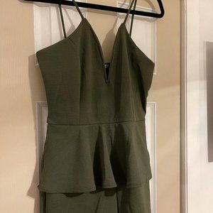 V Neck Dressy Romper